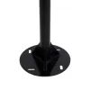 GLOBOSTAR® URBANO-280 GLB-000-0008 Μεταλλικός Γαλβανισμένος Στύλος Φωτισμού για Φωτοβολταϊκό Φωτιστικό Δρόμου Εξωτερικού Χώρου - RAL 9005 Μαύρο Ματ - Μ84 x Π25 x Υ280cm