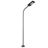 GLOBOSTAR® URBANO-280 GLB-000-0009 Μεταλλικός Γαλβανισμένος Στύλος Φωτισμού για Φωτοβολταϊκό Φωτιστικό Δρόμου Εξωτερικού Χώρου - RAL 7016 Γκρι Ανθρακί - Μ84 x Π25 x Υ280cm