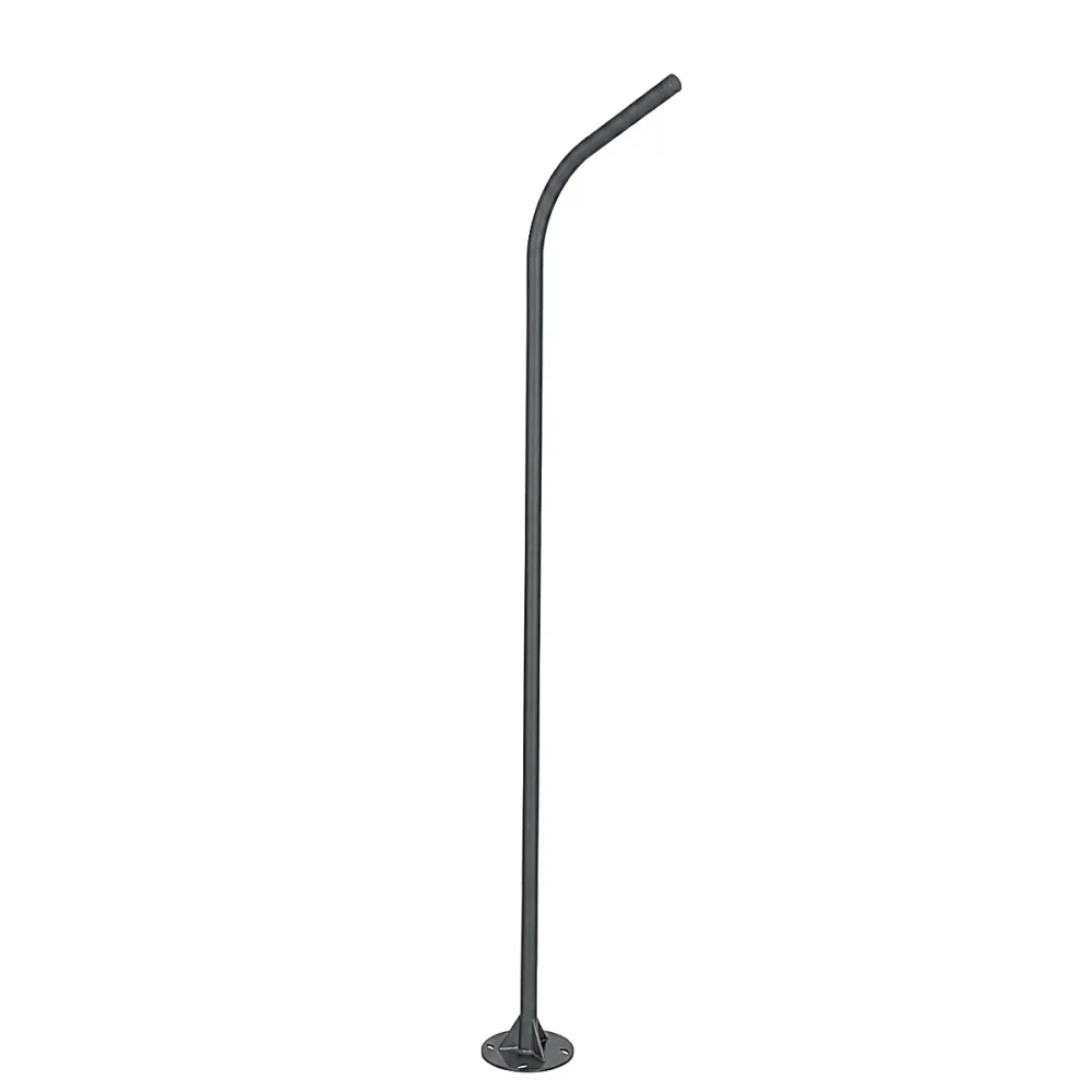 GLOBOSTAR® URBANO-280 GLB-000-0009 Μεταλλικός Γαλβανισμένος Στύλος Φωτισμού για Φωτοβολταϊκό Φωτιστικό Δρόμου Εξωτερικού Χώρου - RAL 7016 Γκρι Ανθρακί - Μ84 x Π25 x Υ280cm