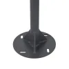 GLOBOSTAR® URBANO-280 GLB-000-0009 Μεταλλικός Γαλβανισμένος Στύλος Φωτισμού για Φωτοβολταϊκό Φωτιστικό Δρόμου Εξωτερικού Χώρου - RAL 7016 Γκρι Ανθρακί - Μ84 x Π25 x Υ280cm
