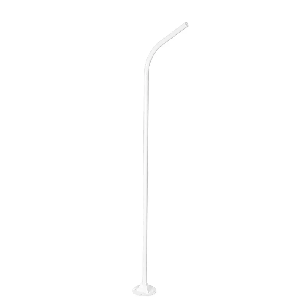 GLOBOSTAR® URBANO-280 GLB-000-0010 Μεταλλικός Γαλβανισμένος Στύλος Φωτισμού για Φωτοβολταϊκό Φωτιστικό Δρόμου Εξωτερικού Χώρου - RAL 9016 Λευκό Ματ - Μ84 x Π25 x Υ280cm