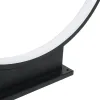 GLOBOSTAR® LUNEA GLB-103-0009 Φωτιστικό Κολωνάκι Κήπου LED 15W 1350lm 120° AC 220-240V Αδιάβροχο IP65 Θερμό Λευκό 2700K - Sanan SMD Chip - Μαύρο Ματ - Μ45 x Π7 x Υ50cm - 3 Χρόνια Εγγύηση