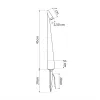 GLOBOSTAR® EDGE GLB-103-0011 Φωτιστικό Κολωνάκι Κήπου με Καρφωτή Βάση LED 3W 270lm 60° DC 24V Αδιάβροχο IP65 Θερμό Λευκό 2700K - Sanan SMD Chip - Μαύρο Ματ - Μ6 x Π6 x Υ45cm - 3 Χρόνια Εγγύηση