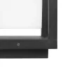 GLOBOSTAR® PRISM GLB-103-0017 Φωτιστικό Κολωνάκι Κήπου LED 10W 900lm 90° AC 220-240V Αδιάβροχο IP65 Θερμό Λευκό 2700K - Sanan SMD Chip - Μαύρο Ματ - Μ15 x Π15 x Υ16cm - 3 Χρόνια Εγγύηση