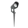 GLOBOSTAR® TREKO GLB-103-0026 Φωτιστικό Σποτ για Φυτά - Δέντρα με Βάση Κήπου / Καρφωτό LED 3W 270lm 5° DC 24V Αδιάβροχο IP65 Θερμό Λευκό 2700K - Sanan SMD Chip - Γκρι Ανθρακί Ματ - Μ5 x Π5 x Υ12cm - 3 Χρόνια Εγγύηση