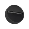 GLOBOSTAR® STEPINI GLB-103-0034 Φωτιστικό Σκαλοπατιού / Διαδρόμου LED 3W 270lm 45° AC 220-240V Αδιάβροχο IP65 Θερμό Λευκό 2700K - Sanan SMD Chip - Μαύρο Ματ - Μ12 x Π3 x Υ12cm - 3 Χρόνια Εγγύηση