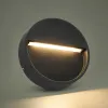 GLOBOSTAR® STEPINI GLB-103-0034 Φωτιστικό Σκαλοπατιού / Διαδρόμου LED 3W 270lm 45° AC 220-240V Αδιάβροχο IP65 Θερμό Λευκό 2700K - Sanan SMD Chip - Μαύρο Ματ - Μ12 x Π3 x Υ12cm - 3 Χρόνια Εγγύηση