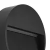 GLOBOSTAR® STEPINI GLB-103-0034 Φωτιστικό Σκαλοπατιού / Διαδρόμου LED 3W 270lm 45° AC 220-240V Αδιάβροχο IP65 Θερμό Λευκό 2700K - Sanan SMD Chip - Μαύρο Ματ - Μ12 x Π3 x Υ12cm - 3 Χρόνια Εγγύηση