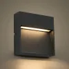 GLOBOSTAR® STEPINI GLB-103-0035 Φωτιστικό Σκαλοπατιού / Διαδρόμου LED 3W 270lm 45° AC 220-240V Αδιάβροχο IP65 Θερμό Λευκό 2700K - Sanan SMD Chip - Μαύρο Ματ - Μ11.5 x Π3 x Υ11.5cm - 3 Χρόνια Εγγύηση