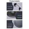 GLOBOSTAR® DESTINY GLB-106-0020 Επιτραπέζιο Φωτιστικό Πορτατίφ με RF Ασύρματο Χειριστήριο & Λειτουργία μέσω WiFi APP LED 10W 600lm 180° AC 220-240V IP20 Πολύχρωμο RGB Dimmable - Sanan SMD Chip - Μαύρο - Μ14 x Π14 x Υ50cm - 2 Χρόνια Εγγύηση
