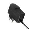 GLOBOSTAR® VOLTIX GLB-107-0001 Τροφοδοτικό/Μετασχηματιστής Class II SELV 12W 1A AC 220-240V σε DC 12V IP20 - Μαύρο Ματ - Μ7.3 x Π4 x Υ2.8cm - 3 Χρόνια Εγγύηση