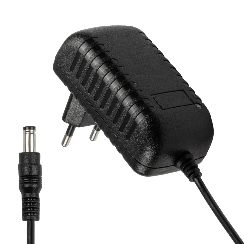 GLOBOSTAR® VOLTIX GLB-107-0002 Τροφοδοτικό/Μετασχηματιστής Class II SELV 24W 2A AC 220-240V σε DC 12V IP20 - Μαύρο Ματ - Μ8 x Π4.2 x Υ2.8cm - 3 Χρόνια Εγγύηση