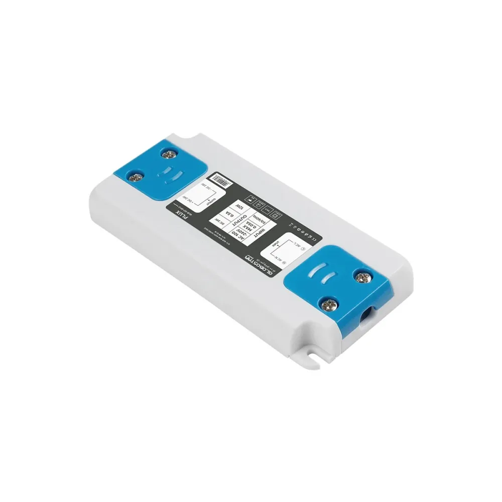 GLOBOSTAR® PLUX GLB-107-0012 Τροφοδοτικό/Μετασχηματιστής Class II SELV 12W 0.5A AC 220-240V σε DC 24V IP20 - Λευκό Ματ - Μ9.9 x Π4.6 x Υ1.1cm - 3 Χρόνια Εγγύηση
