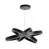 kelvo® VENOM KLV-101-0199-V2 Κρεμαστό Φωτιστικό Οροφής LED 120W 12000lm 120° AC 220-240V IP20 Ρυθμιζόμενο Λευκό CCT με Χειριστήριο από 2700K έως 6000K Dimmable - Lumileds SMD Chip - Μαύρο Ματ - Μ80 x Π80 x Υ80cm - 3 Χρόνια Εγγύηση