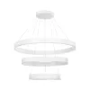 kelvo® VENOM KLV-101-0200-V2 Κρεμαστό Φωτιστικό Οροφής LED 120W 12000lm 120° AC 220-240V IP20 Ρυθμιζόμενο Λευκό CCT με Χειριστήριο από 2700K έως 6000K Dimmable - Lumileds SMD Chip - Λευκό Ματ - Μ80 x Π80 x Υ80cm - 3 Χρόνια Εγγύηση