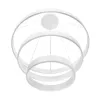 kelvo® VENOM KLV-101-0200-V2 Κρεμαστό Φωτιστικό Οροφής LED 120W 12000lm 120° AC 220-240V IP20 Ρυθμιζόμενο Λευκό CCT με Χειριστήριο από 2700K έως 6000K Dimmable - Lumileds SMD Chip - Λευκό Ματ - Μ80 x Π80 x Υ80cm - 3 Χρόνια Εγγύηση