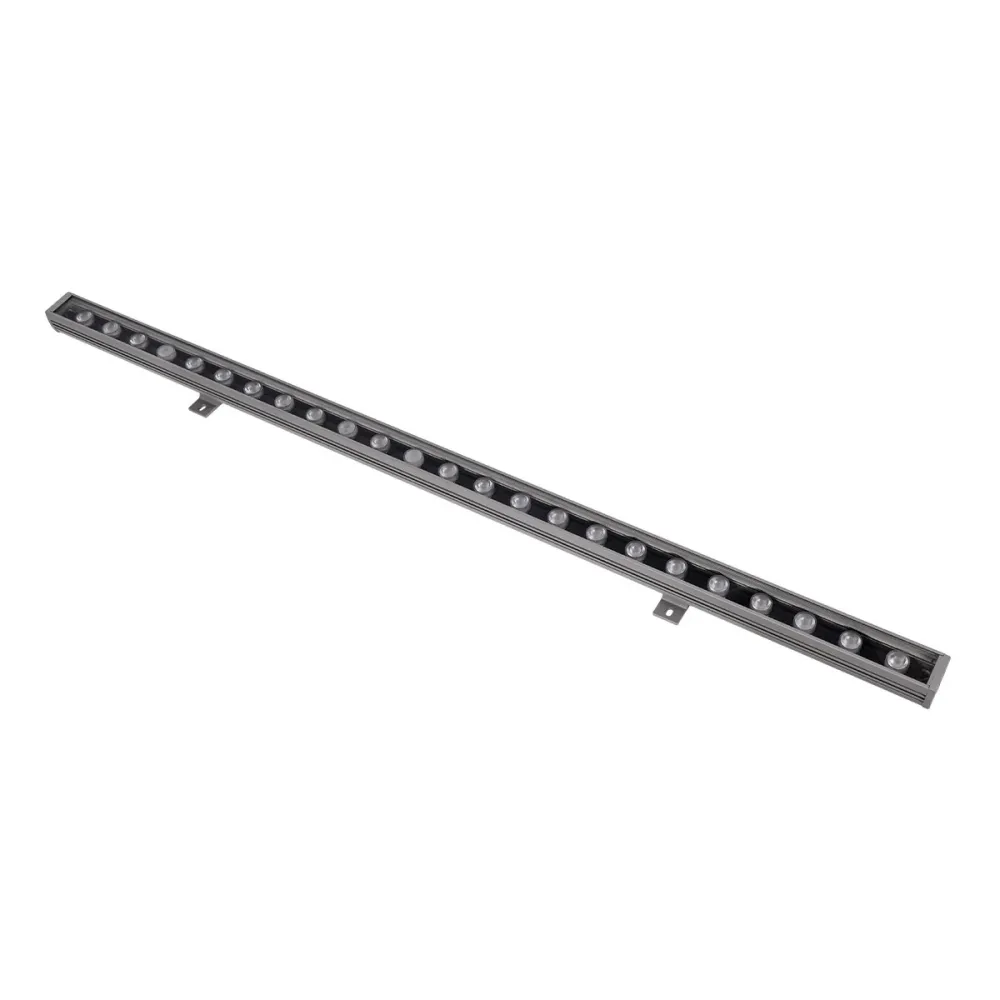 GLOBOSTAR® WASHERFAIA S-90093 Μπάρα Φωτισμού Wall Washer LED 24W 2880lm 15° DC 24V Αδιάβροχο IP65 Ψυχρό Λευκό 6000K Dimmable - Bridgelux SMD Chip - Ασημί - Μ100 x Π4 x Υ6.1cm - 3 Χρόνια Εγγύηση
