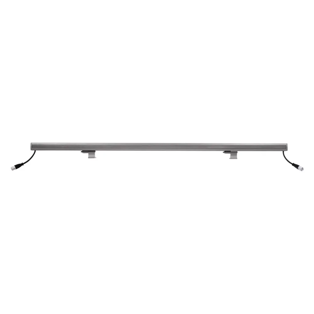 GLOBOSTAR® WASHERFAIA S-90093 Μπάρα Φωτισμού Wall Washer LED 24W 2880lm 15° DC 24V Αδιάβροχο IP65 Ψυχρό Λευκό 6000K Dimmable - Bridgelux SMD Chip - Ασημί - Μ100 x Π4 x Υ6.1cm - 3 Χρόνια Εγγύηση