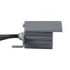 GLOBOSTAR® TREELIGHT-ZINA S-90982 Κυρτή Μπάρα Φωτισμού Wall Washer για Φυτά - Δέντρα LED 3W 255lm 30° DC 24V Αδιάβροχο IP65 RGBW Dimmable - Γκρι Ανθρακί - Μ11 x Π6.5 x Υ5cm - 3 Χρόνια Εγγύηση