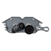 GLOBOSTAR® TREELIGHT-ZINA S-90982 Κυρτή Μπάρα Φωτισμού Wall Washer για Φυτά - Δέντρα LED 3W 255lm 30° DC 24V Αδιάβροχο IP65 RGBW Dimmable - Γκρι Ανθρακί - Μ11 x Π6.5 x Υ5cm - 3 Χρόνια Εγγύηση