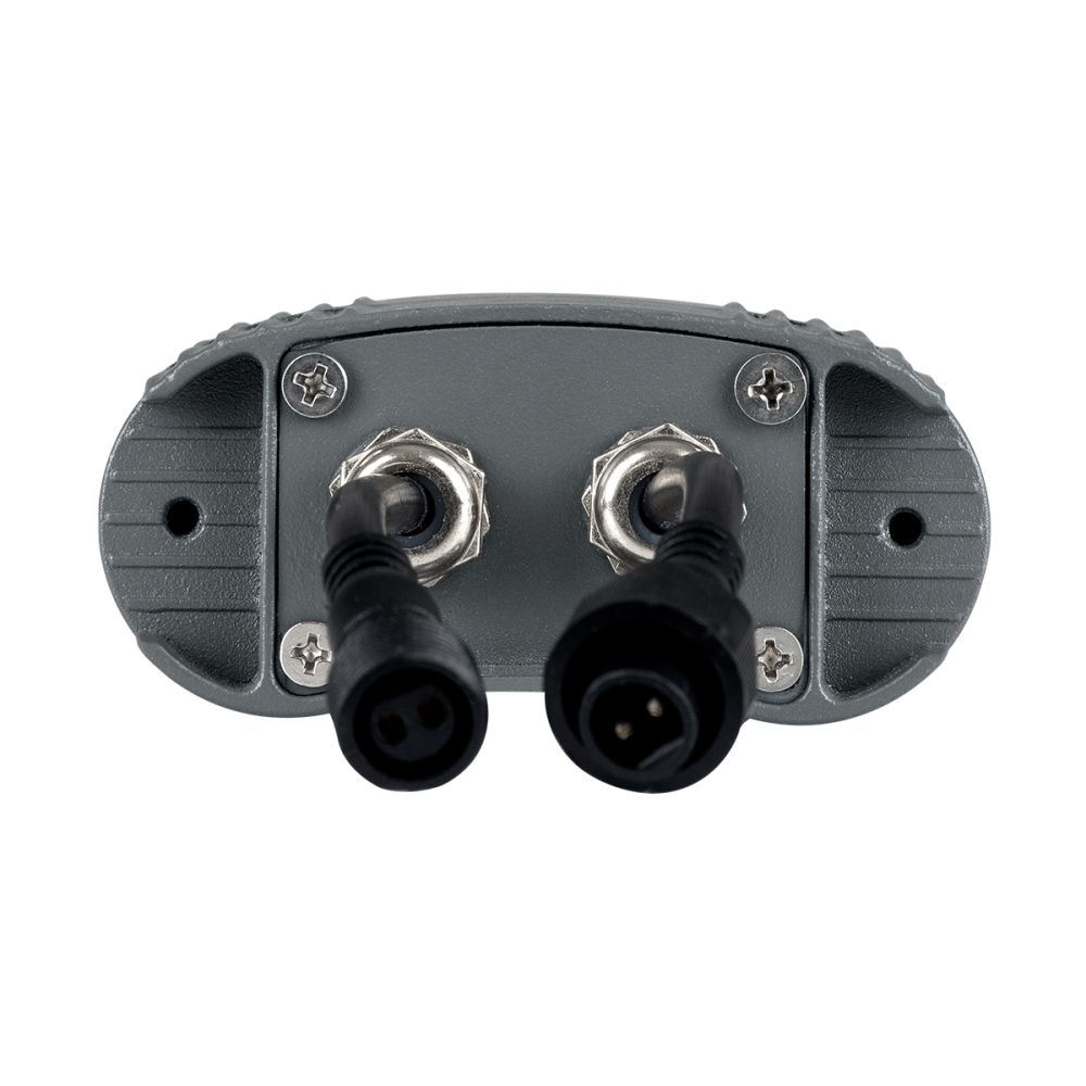 GLOBOSTAR® TREELIGHT-ZINA S-90998 Κυρτή Μπάρα Φωτισμού Wall Washer για Φυτά - Δέντρα LED 3W 240lm 30° DC 24V Αδιάβροχο IP65 Κόκκινο Dimmable - Γκρι Ανθρακί - Μ9 x Π6.5 x Υ4cm - 3 Χρόνια Εγγύηση