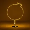 GLOBOSTAR® XMAS-CROWN-SMALL Χριστουγεννιάτικο Διακοσμητικό Φωτιστικό LED 15,6W 624lm 360° AC 220-240V Αδιάβροχο IP65 Θερμό Λευκό 2700K - Μαύρο & Διάφανο - M73 x Π25 x Υ106cm - 2 Χρόνια Εγγύηση