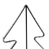 GLOBOSTAR® XMAS-TREE-BIG Χριστουγεννιάτικο Διακοσμητικό Φωτιστικό LED 27.3W 1092lm 360° AC 220-240V Αδιάβροχο IP65 Θερμό Λευκό 2700K  - Μαύρο & Διάφανο - Μ134 x Π25 x Υ188cm - 2 Χρόνια Εγγύηση