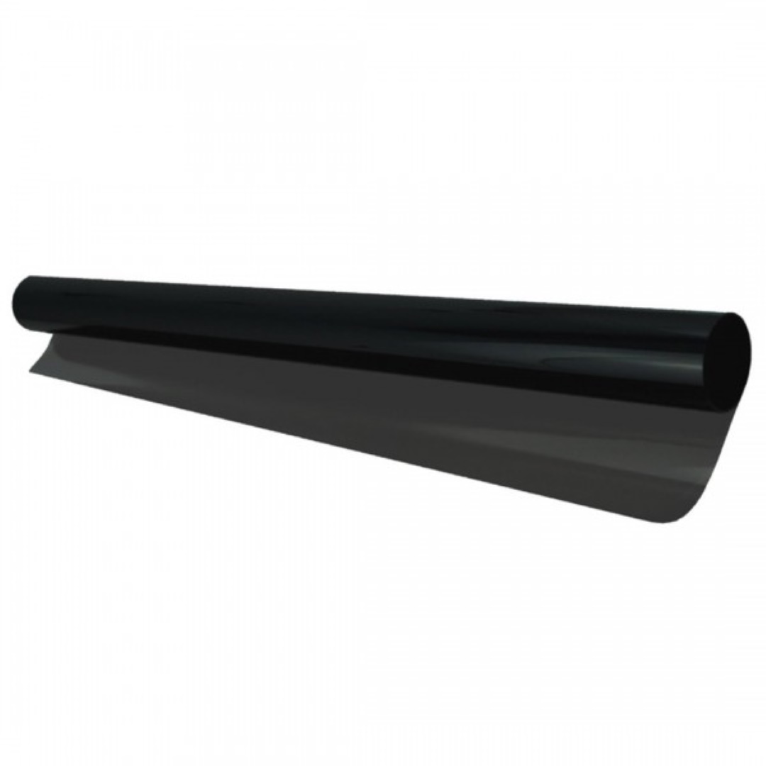 Amio - Αντιηλιακή Μεμβράνη Φιμέ Super Dark Black 5% 75x300cm Για Μέγιστη Σκίαση Και Προστασία Από UV Για Τζάμια Αυτοκινήτου – 1 Τεμ. (01657/AM)