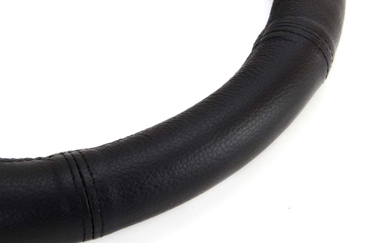 Amio - Κάλυμμα Τιμονιού Μαύρο από Δέρμα XXL 44-46cm για μεγάλα τιμόνια με σταθερό κράτημα και ανανέωση φθαρμένης επιφάνειας σε καθημερινή χρήση - 1 Τεμ. (01769/AM)