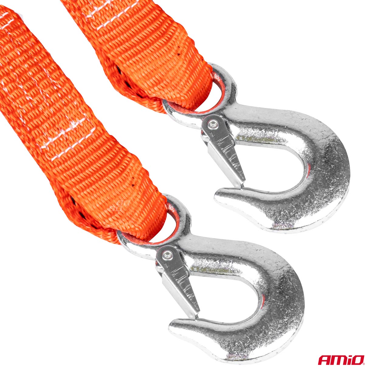 Amio - Ιμάντας Ρυμούλκησης 4500kg 5m 35mm με γάντζους ασφαλείας για βαριά οχήματα με μεγαλύτερη απόσταση και ανθεκτική κατασκευή για αξιόπιστη ρυμούλκηση - 1 Τεμ. (02012/AM)