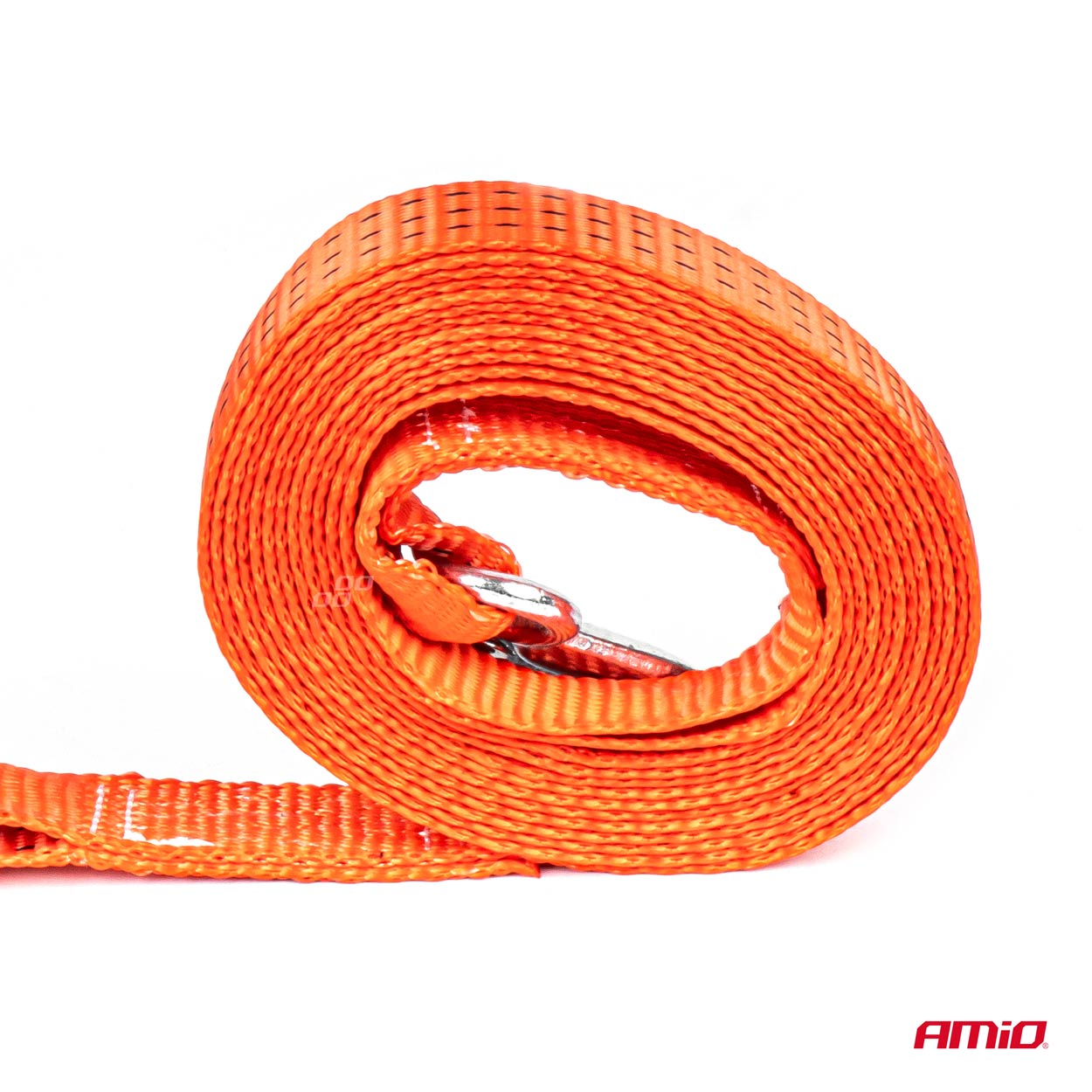 Amio - Ιμάντας Ρυμούλκησης 4500kg 5m 35mm με γάντζους ασφαλείας για βαριά οχήματα με μεγαλύτερη απόσταση και ανθεκτική κατασκευή για αξιόπιστη ρυμούλκηση - 1 Τεμ. (02012/AM)