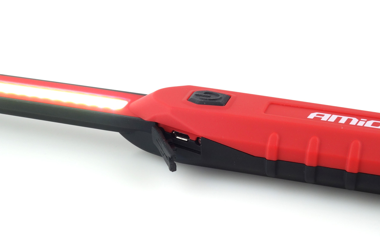 Amio – Φακός εργασίας WT01 COB LED 150/300lm 3W με μαγνητική βάση και γάντζο, εξασφαλίστε κορυφαίο επαγγελματικό φωτισμό επιθεώρησης σε κάθε δύσκολο σημείο του οχήματος – 1 Τεμ. (02170/AM)