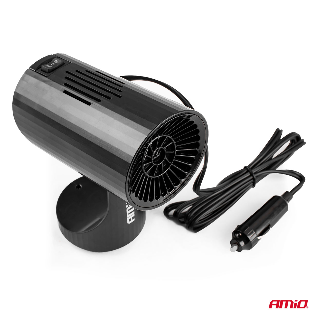 Amio - ΑΕΡΟΘΕΡΜΟ ΑΝΑΠΤΗΡΑ 12V - 150W (ΚΑΛΩΔΙΟ 150 cm) ΜΑΥΡΟ 150x100x80 mm - 1 ΤΕΜ. (02898/AM)