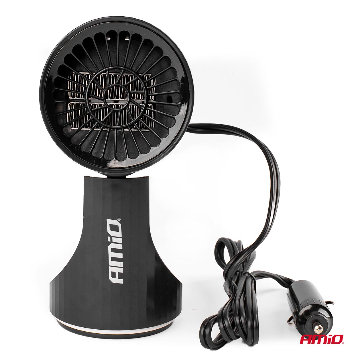 Amio - ΑΕΡΟΘΕΡΜΟ ΑΝΑΠΤΗΡΑ 12V - 150W (ΚΑΛΩΔΙΟ 150 cm) ΜΑΥΡΟ 150x100x80 mm - 1 ΤΕΜ. (02898/AM)