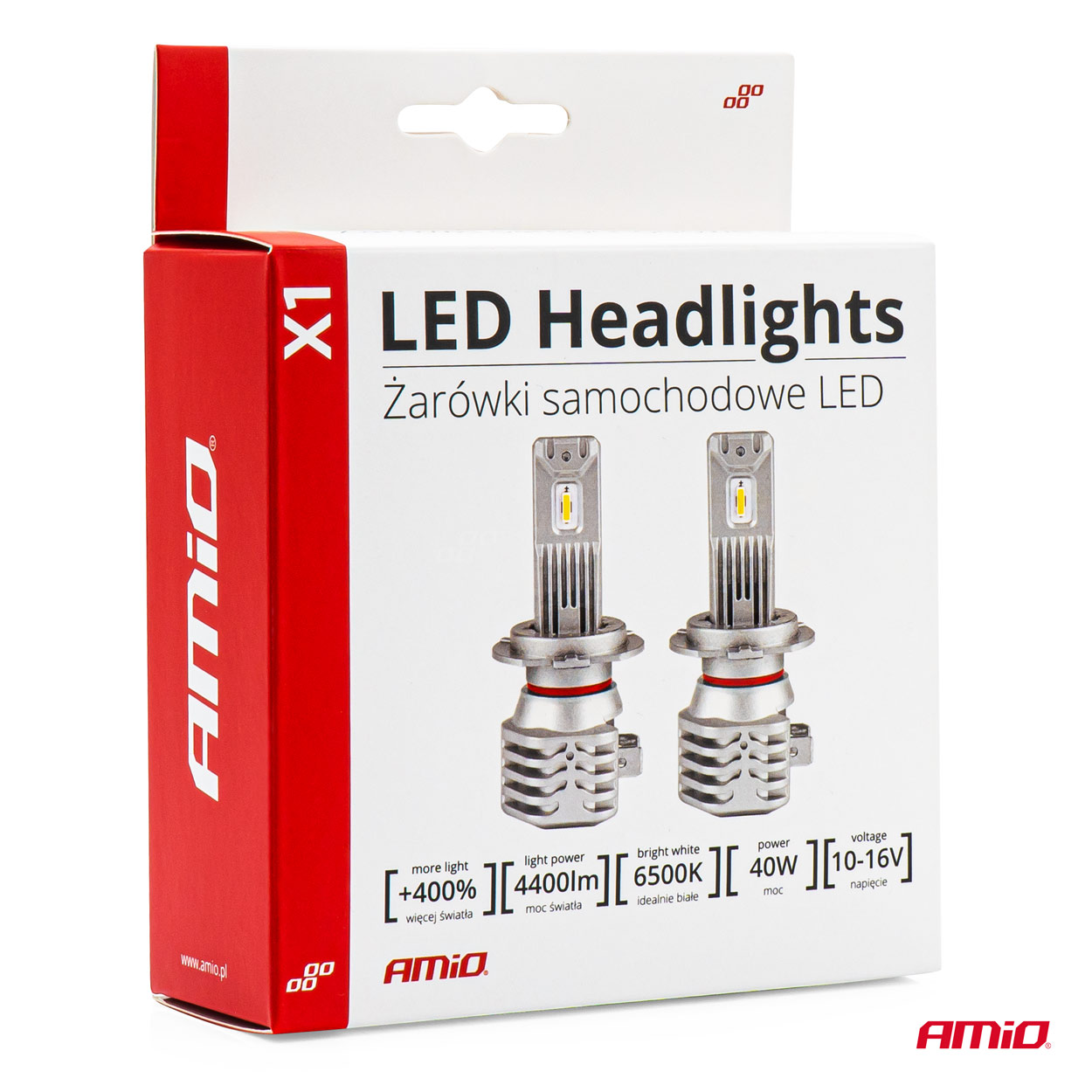 Amio - ΛΑΜΠΕΣ LED H3 10-16V 40W 6.500K 4400lm (ΨΥΚΤΡΑ) X1 - 2ΤΕΜ. (02964/AM)