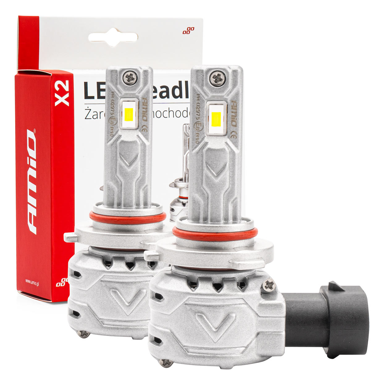 Amio - ΛΑΜΠΕΣ LED HΒ3 9005 10-16V 72W 6.500K 7920lm (ΑΝΕΜΙΣΤΗΡΑΚΙ) X2 SERIES - 2ΤΕΜ. (02975/AM)