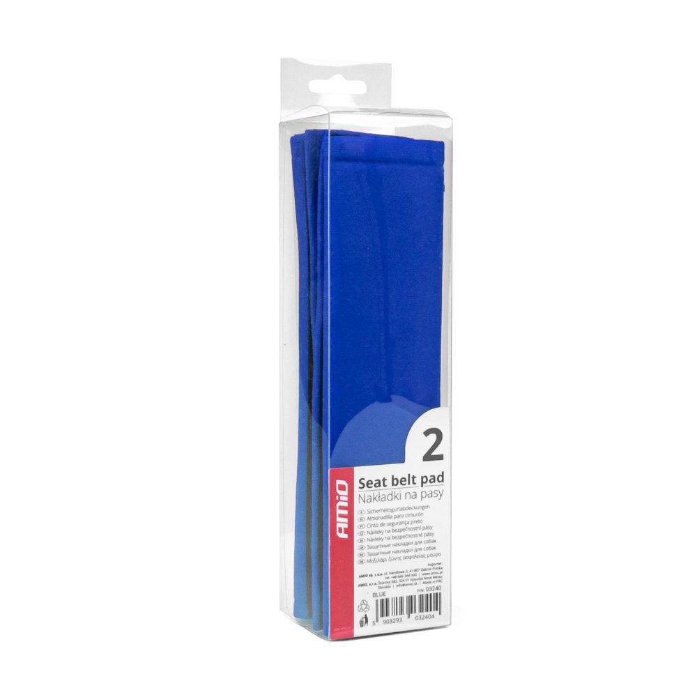 Amio - ΜΑΞΙΛΑΡΑΚΙΑ ΖΩΝΗΣ ΣΕ ΜΠΛΕ ΧΡΩΜΑ 22x6cm ΜΕ VELCRO - 2 TEM. (03240/AM)