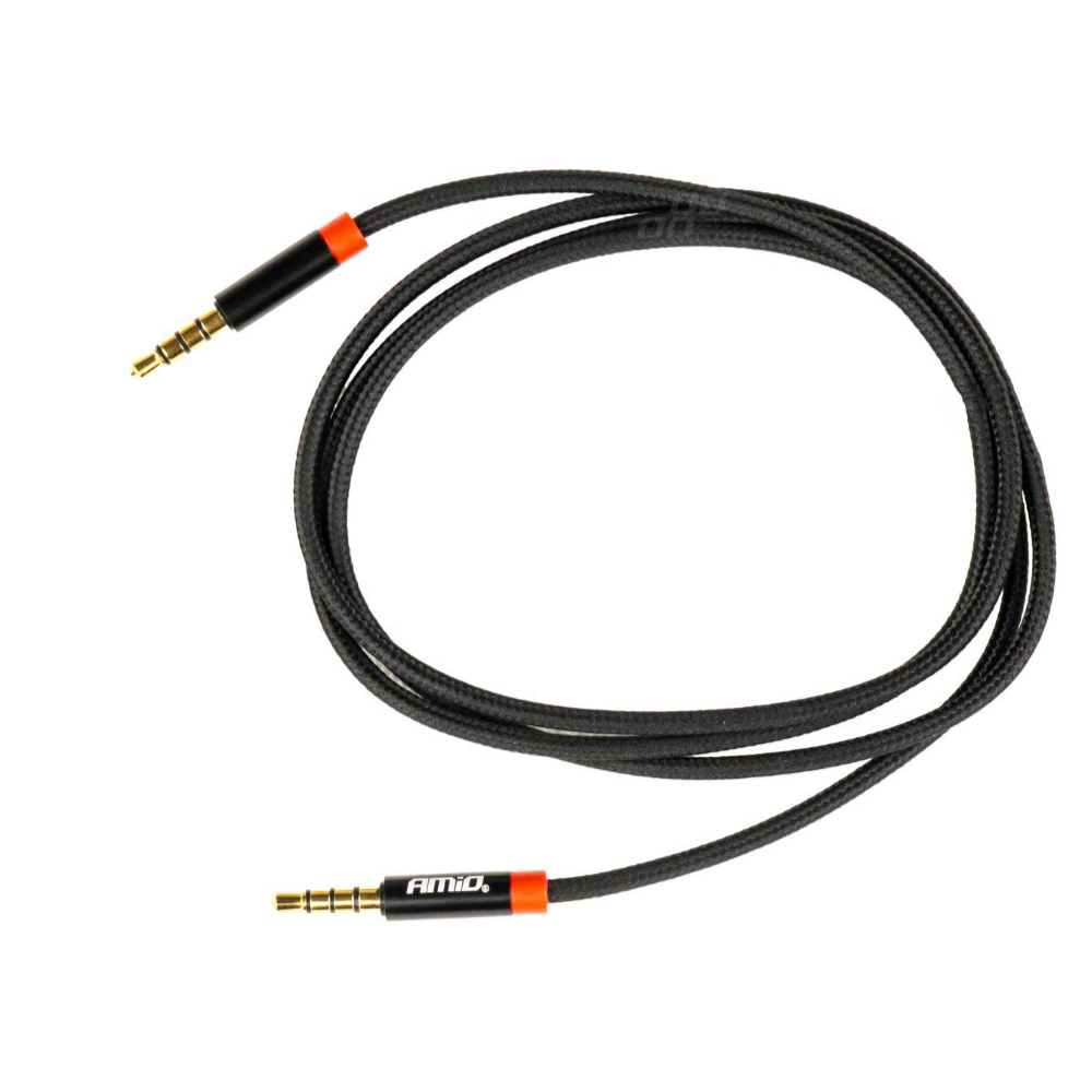 Amio - ΚΑΛΩΔΙΟ ΣΥΝΔΕΣΗΣ AUX MINI JACK>JACK 3,5mm 100cm - 1 TEM. (03269/AM)