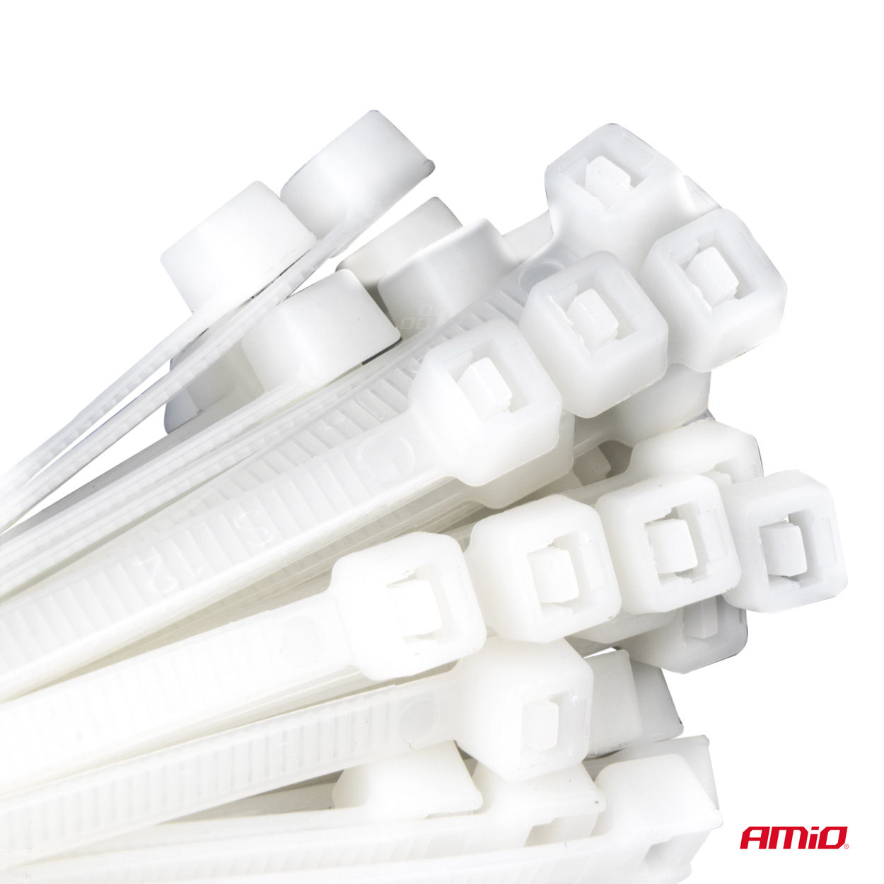 Amio - ΔΕΜΑΤΙΚΑ/ΔΕΤΙΚΑ ΚΑΛΩΔΙΩΝ TIE WRAP (ΤΑΙΡΑΠ) 2.5 x 150mm (ΛΕΥΚΟ) - 100 ΤΕΜ. (04306/AM)
