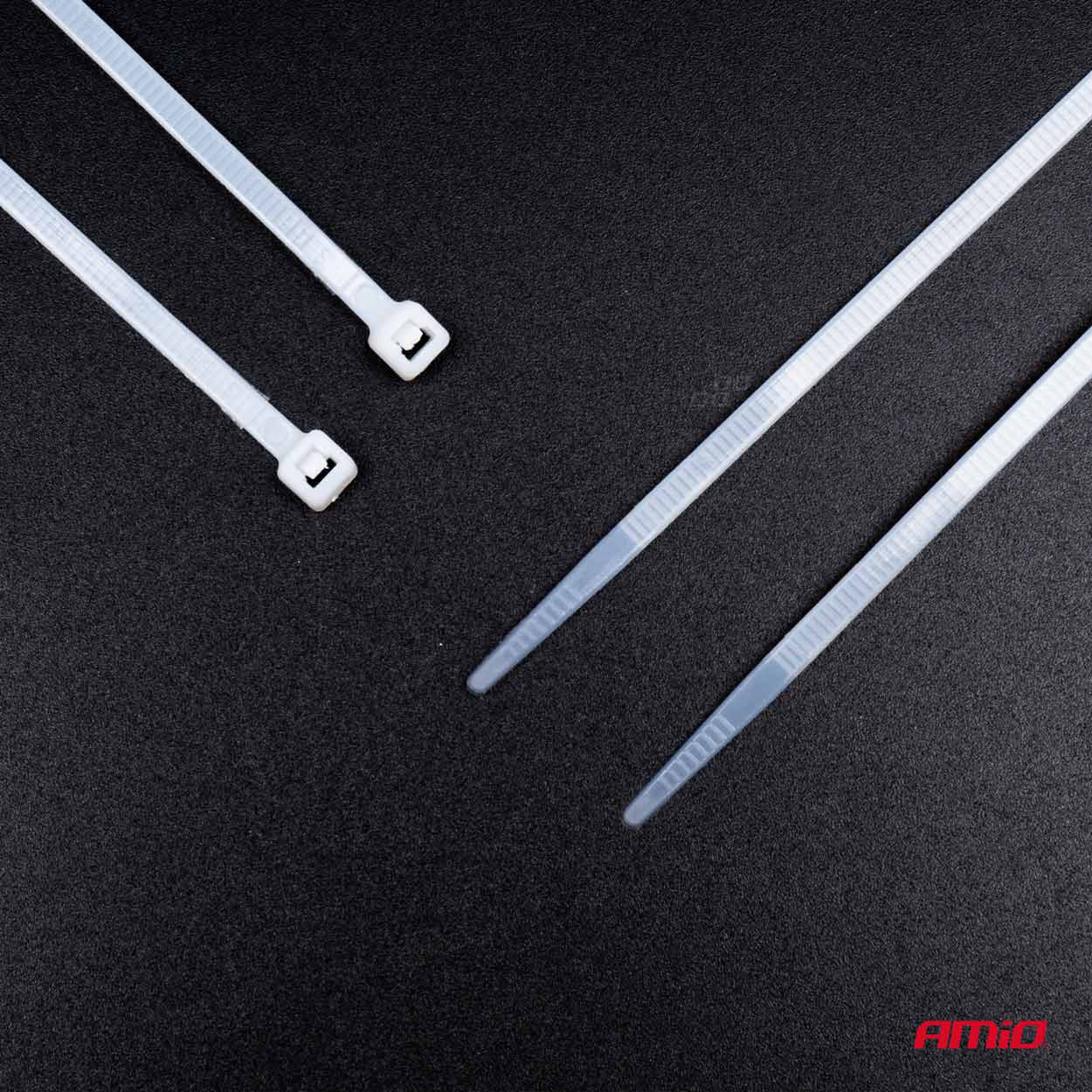 Amio - ΔΕΜΑΤΙΚΑ/ΔΕΤΙΚΑ ΚΑΛΩΔΙΩΝ TIE WRAP (ΤΑΙΡΑΠ) 2.5 x 150mm (ΛΕΥΚΟ) - 100 ΤΕΜ. (04306/AM)