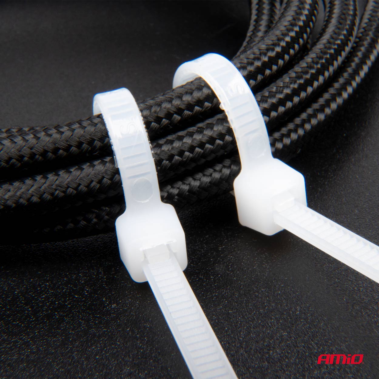 Amio - ΔΕΜΑΤΙΚΑ/ΔΕΤΙΚΑ ΚΑΛΩΔΙΩΝ TIE WRAP (ΤΑΙΡΑΠ) 2.5 x 150mm (ΛΕΥΚΟ) - 100 ΤΕΜ. (04306/AM)