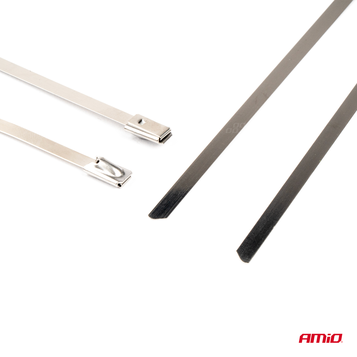 Amio - ΔΕΜΑΤΙΚΑ/ΔΕΤΙΚΑ ΚΑΛΩΔΙΩΝ TIE WRAP (ΤΑΙΡΑΠ) ΜΕΤΑΛΛΙΚΑ 4,6 x 200mm - 100 ΤΕΜ. (04321/AM)