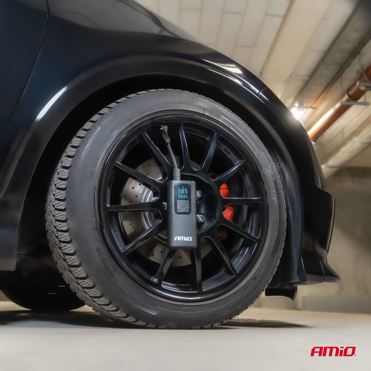 Amio - ΚΟΜΠΡΕΣΕΡ ΑΕΡΑ ΜΕ USB-C 10BAR 150PSI 20L/MIN 40W ΜΕ ΨΗΦΙΑΚΗ ΟΘΟΝΗ & ΦΑΚΟ LED 1ΤΕΜ. (04377/AM)