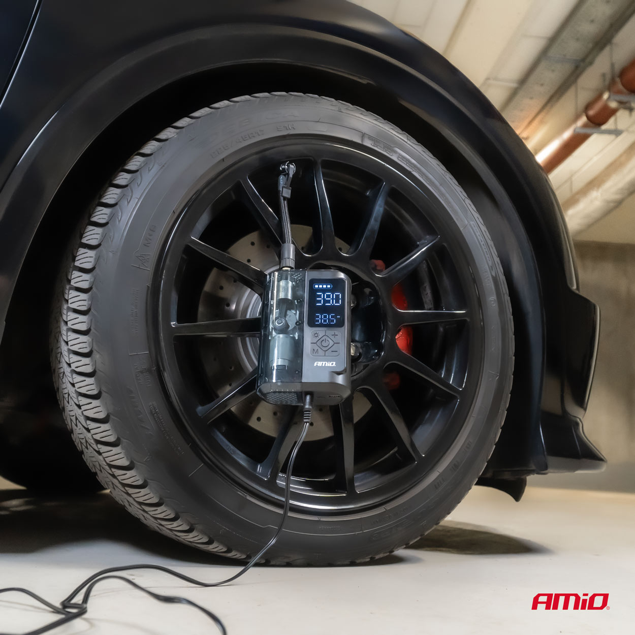 Amio - ΚΟΜΠΡΕΣΕΡ ΑΕΡΑ ΕΠΑΝΑΦΟΡΤΙΖΟΜΕΝΟ 12V & USB-C 10BAR 150PSI 20L/MIN 40W 1ΤΕΜ. (04378/AM)