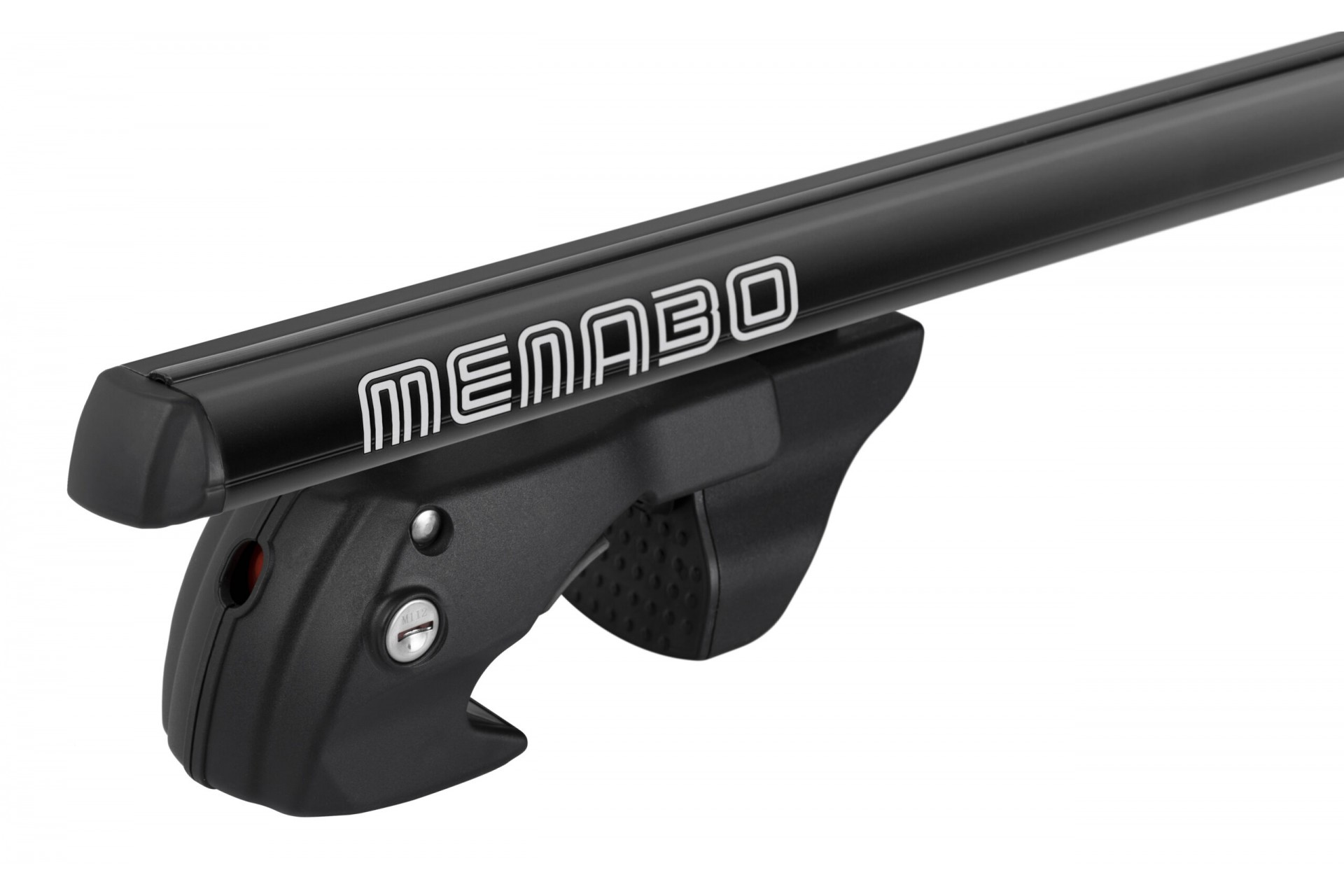 MENABO ΜΠΑΡΕΣ ΟΡΟΦΗΣ ΑΛΟΥΜΙΝΙΟΥ SHERMAN BLACK 120 cm ΣΕ ΜΑΥΡΟ ΧΡΩΜΑ ΓΙΑ Infiniti QX50 (J50) 5 doors 2013> ΜΕ RAISED RAILS (Παράλληλες Μπάρες με Κενό) - 2 ΤΕΜ. (12280/MB)