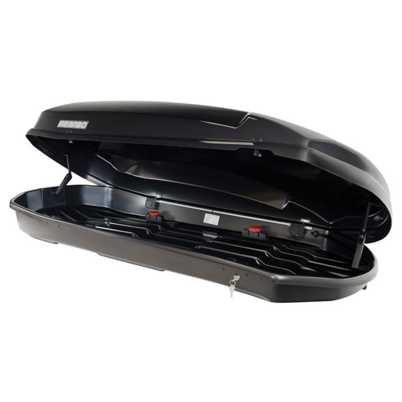 Menabo - Μπαγκαζιέρα Οροφής Satellite 600 Duo Black Crab με Δαγκάνες σε Μαύρο Γυαλιστερό Χρώμα από ABS Πλαστικό με Διαστάσεις 197,6x94,1x46,7 cm - 1 Τεμ. (16920/MB)