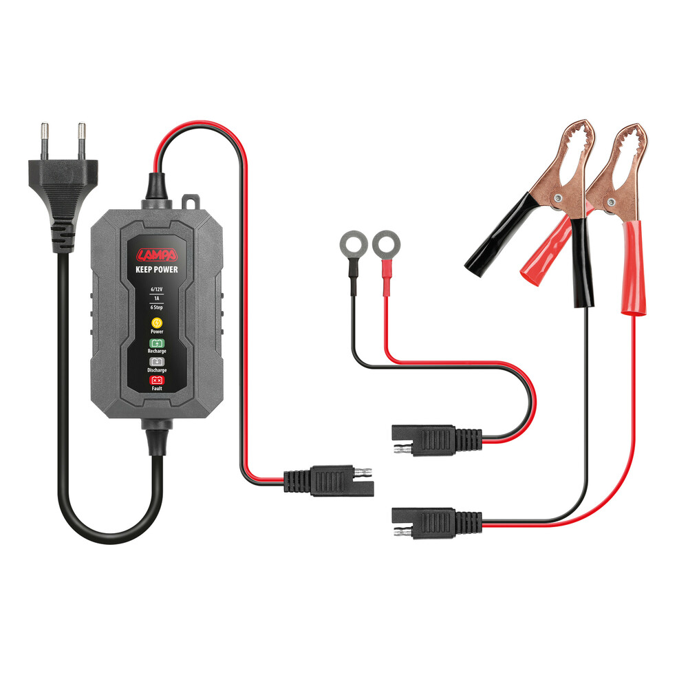 Lampa – Φορτιστής και Συντηρητής Μπαταρίας 6/12V Keep Power (4-120Ah 1A), Άμεση Επαναφορά της Ενέργειας με Έξυπνη Διαχείριση για Απόλυτη Μακροζωία – 1 Τεμ. (L7034.5)