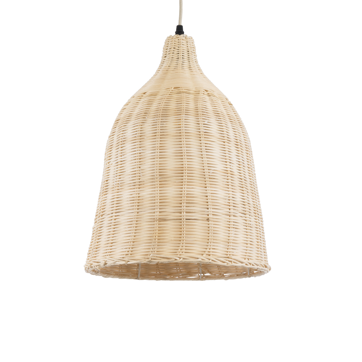 GLOBOSTAR® BAHAMAS 01202 Boho Κρεμαστό Φωτιστικό Οροφής με Ντουί 1 x E27 AC 220-240V IP20 - Μπεζ - Μ30 x Π30 x Υ40cm