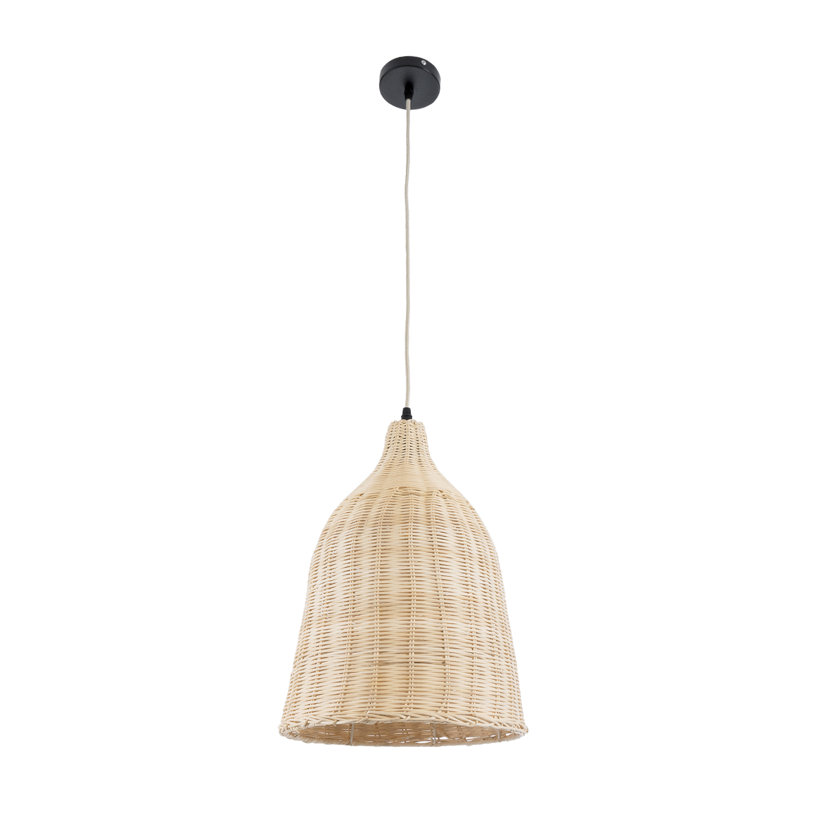 GLOBOSTAR® BAHAMAS 01202 Boho Κρεμαστό Φωτιστικό Οροφής με Ντουί 1 x E27 AC 220-240V IP20 - Μπεζ - Μ30 x Π30 x Υ40cm