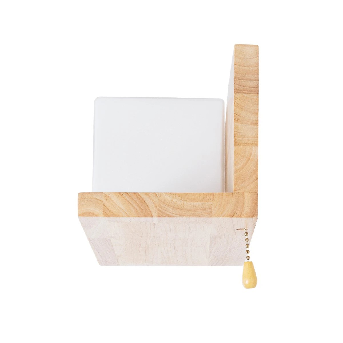 GLOBOSTAR® AMITY 01365 Μοντέρνο Φωτιστικό Τοίχου - Απλίκα με Ντουί 1 x E27 AC 220-240V IP20 - Μπεζ & Λευκό - Μ30 x Π14.5 x Υ15cm